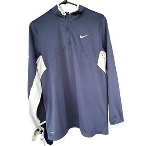 Nike Vintage half zip pullover in Navy